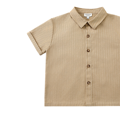 Qrammie Shirt | Biscuit Striped