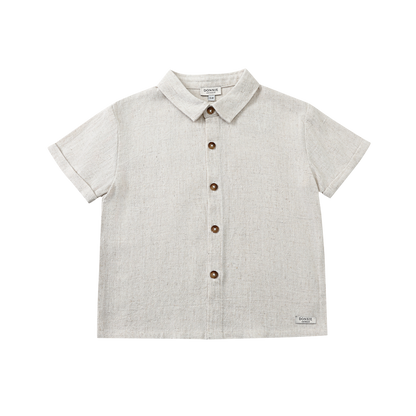 Brammie Shirt | Warm White Melange