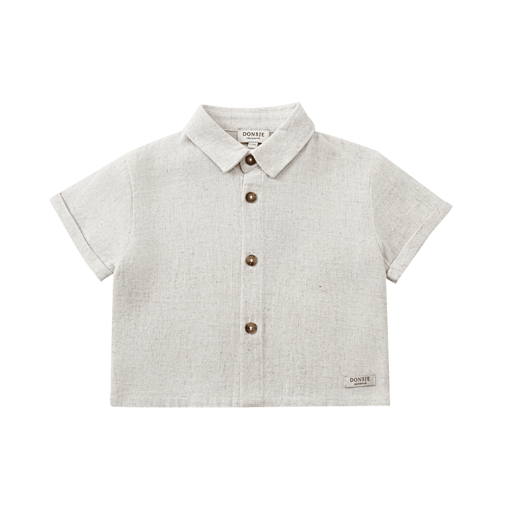 Brammie Shirt | Warm White Melange