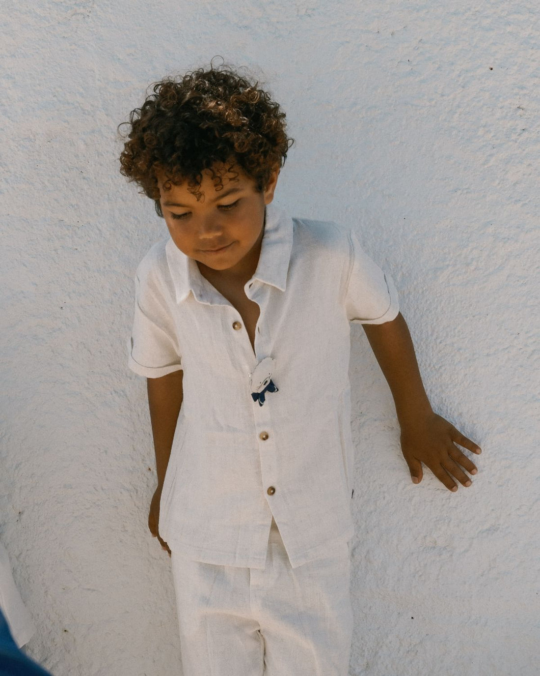 Brammie Shirt | Warm White Melange