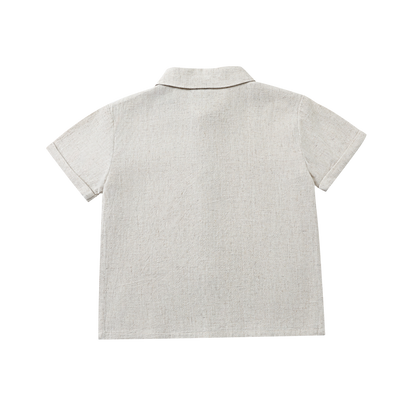 Brammie Shirt | Warm White Melange