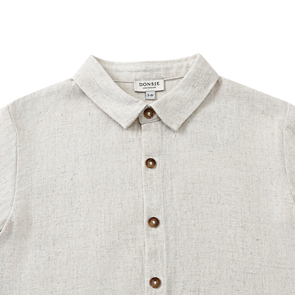 Brammie Shirt | Warm White Melange