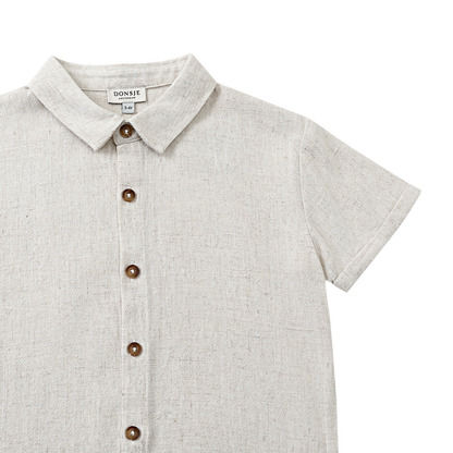 Brammie Shirt | Warm White Melange