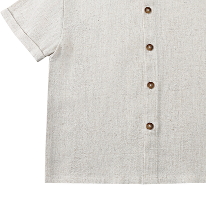 Brammie Shirt | Warm White Melange