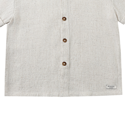 Brammie Shirt | Warm White Melange