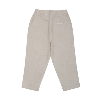 Senne Trousers | Warm White Melange