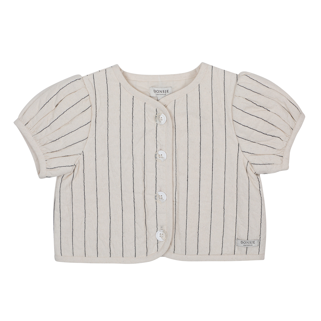 Milenna Jacket | Soft Sand - Blue Striped