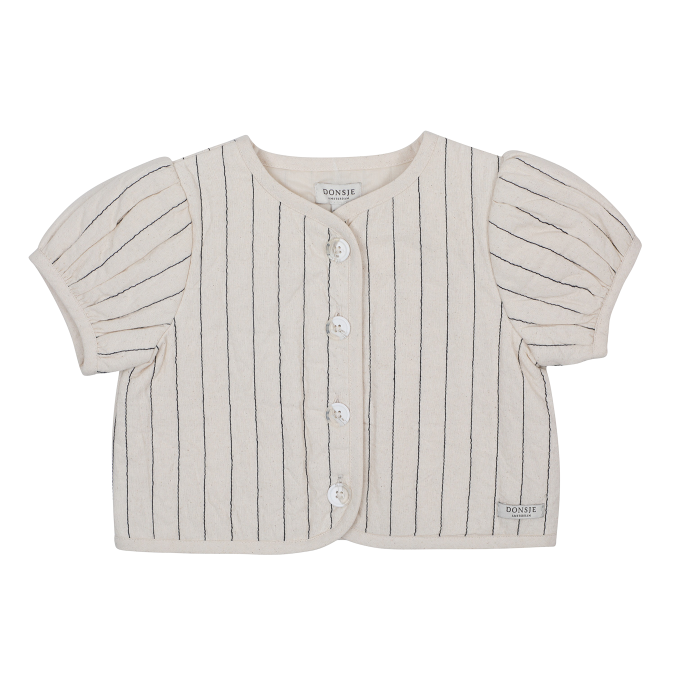 Milenna Jacket | Soft Sand - Blue Striped