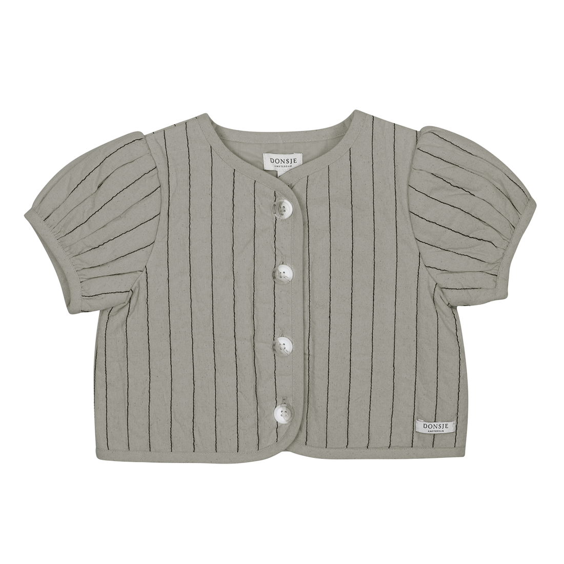 Milenna Jacket | Dusty Green – Thyme Striped