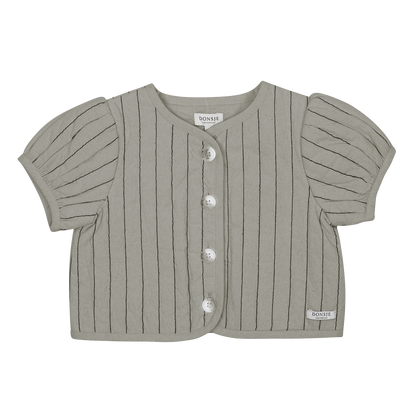 Milenna Jacket | Dusty Green – Thyme Striped
