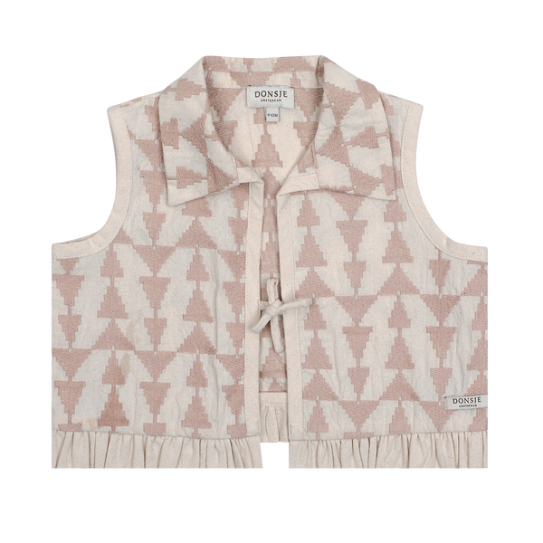 Neeltje Gilet | Soft Sand - Rose Triangular – Donsje Amsterdam