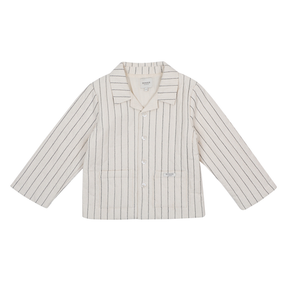 Orselle Jacket | Soft Sand - Blue Striped