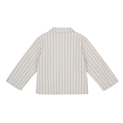 Orselle Jacket | Soft Sand - Blue Striped