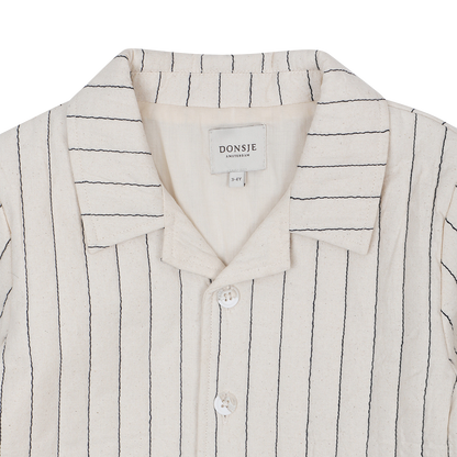 Orselle Jacket | Soft Sand - Blue Striped