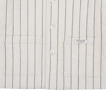Orselle Jacket | Soft Sand - Blue Striped