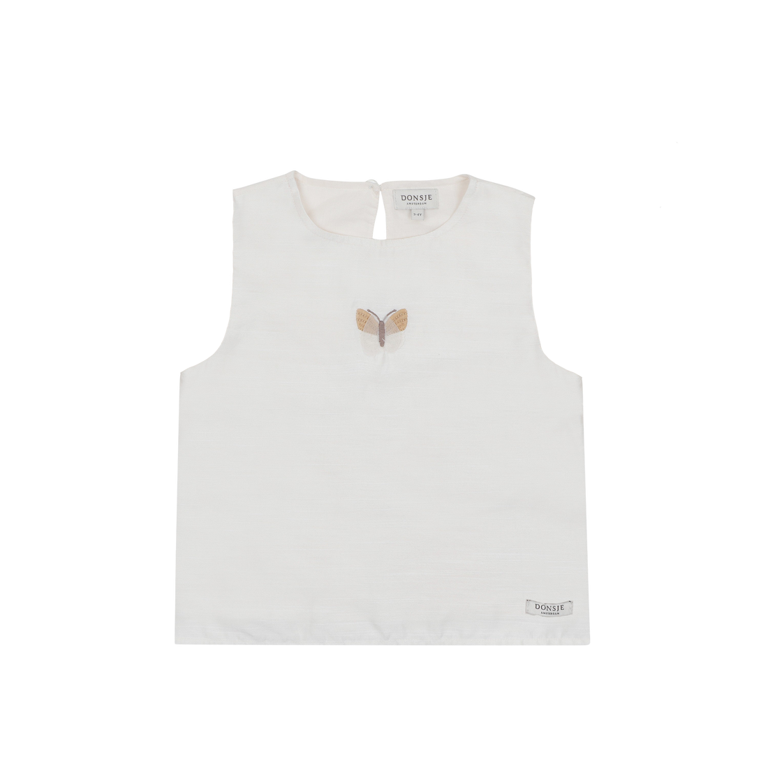 Linzie Top | Vlinder | Warm White