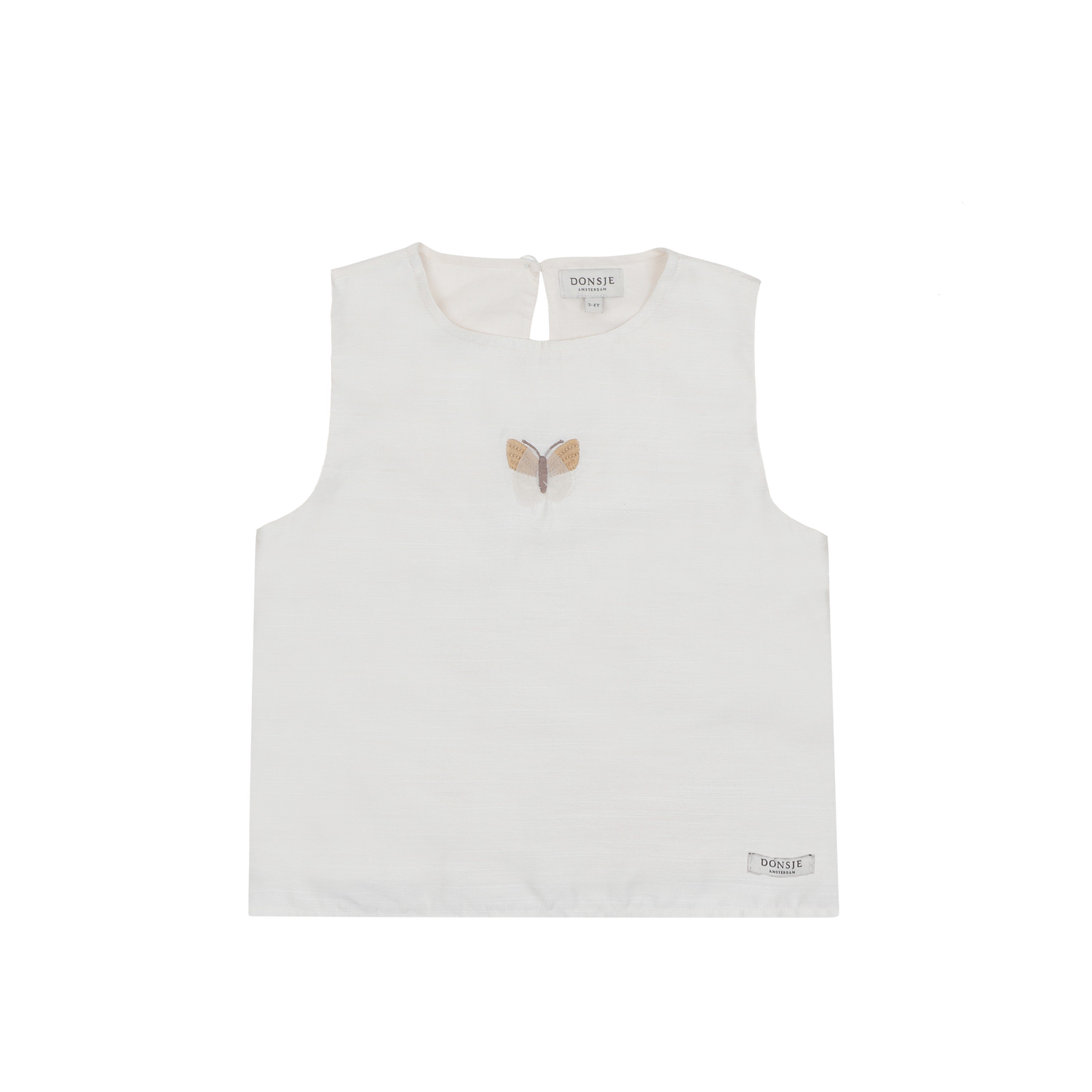 Linzie Top | Vlinder | Warm White