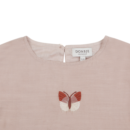 Linzie Top | Vlinder | Rose Mocha