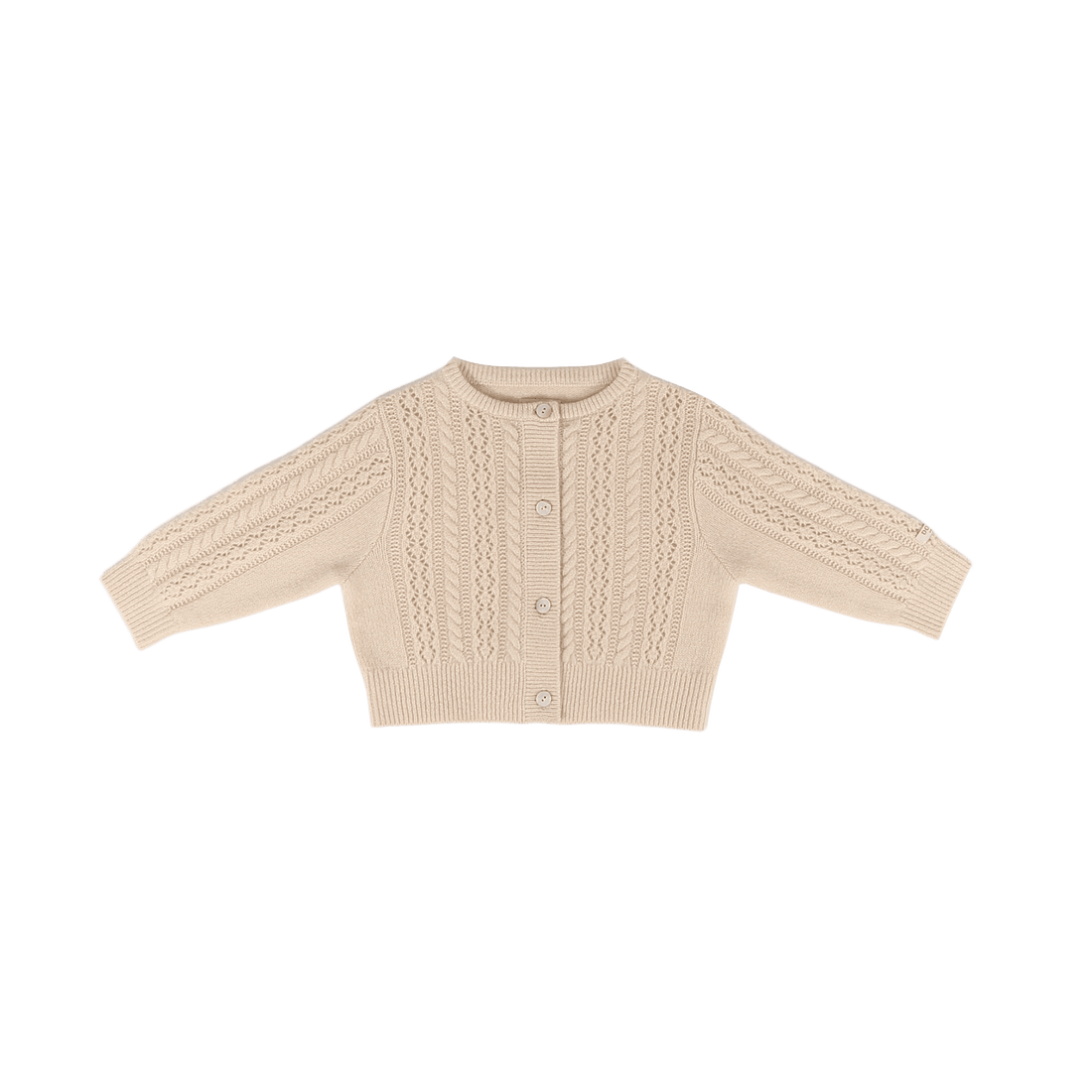 Danik Merino Wool Cardigan | Soft Sand