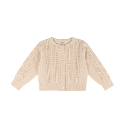 Danik Merino Wool Cardigan | Soft Sand