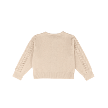 Danik Merino Wool Cardigan | Soft Sand