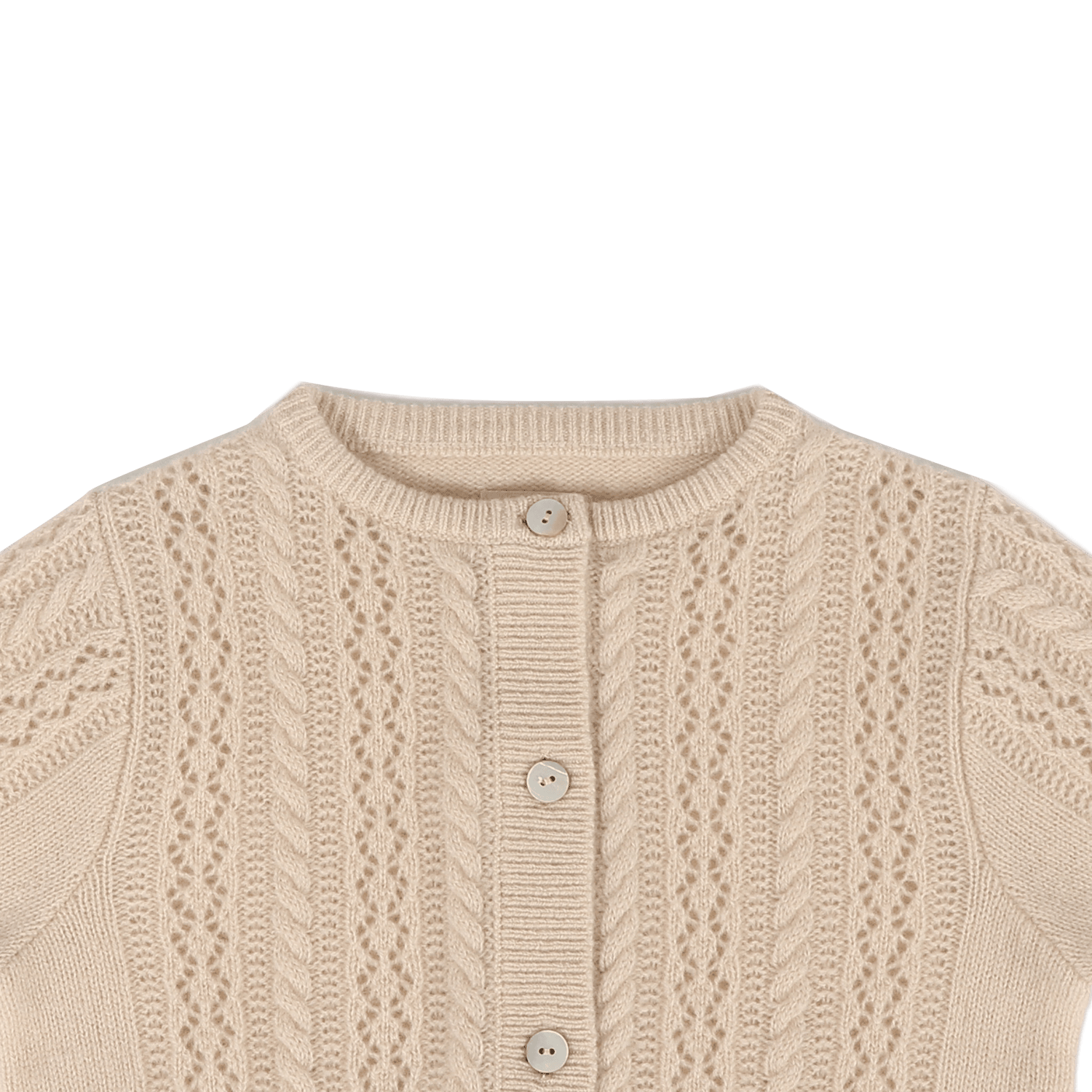 Danik Merino Wool Cardigan | Soft Sand