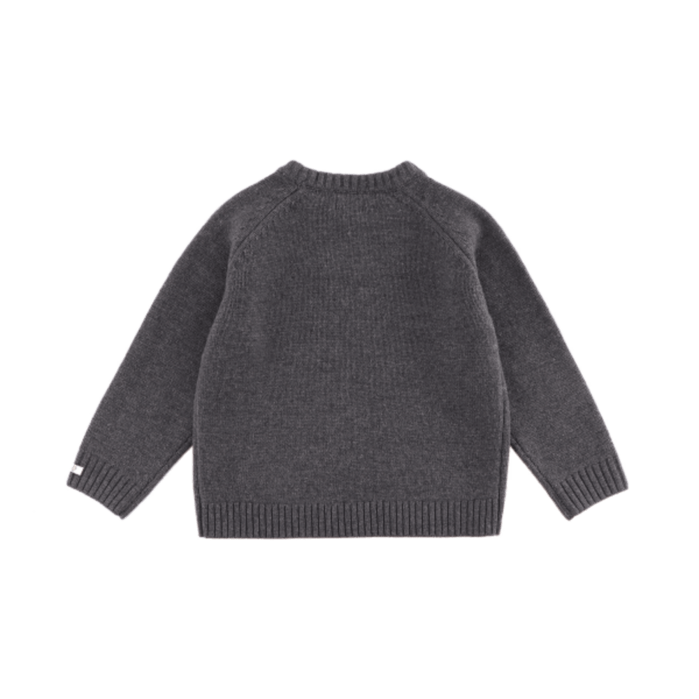 Fionn Merino Wool Sweater | Cloudy Grey Melange