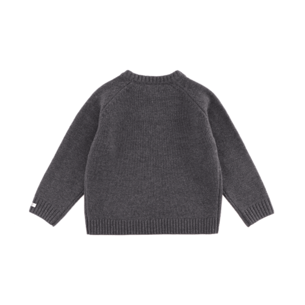Fionn Merino Wool Sweater | Cloudy Grey Melange