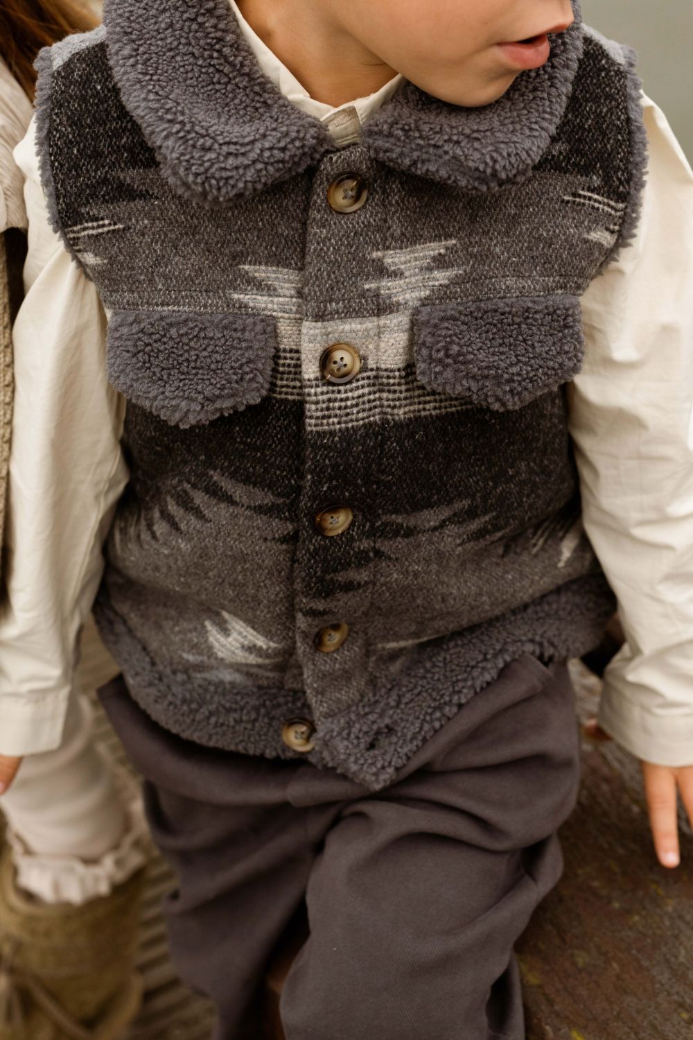 Lensen Gilet | Cloudy Grey Melange