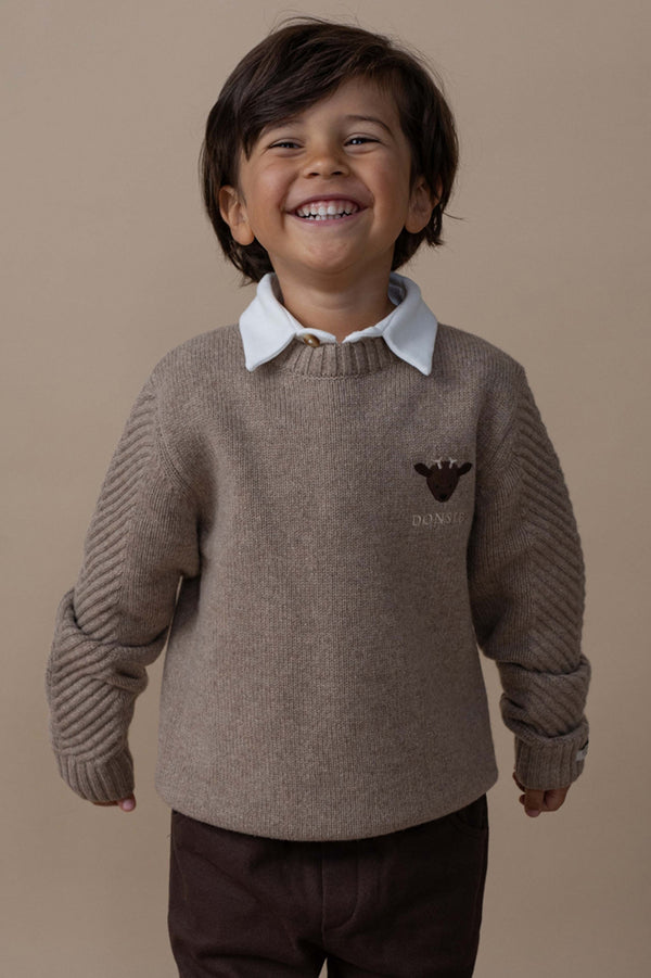 Geeratz Merino Wool Sweater | Stag | Milk Chocolate Melange