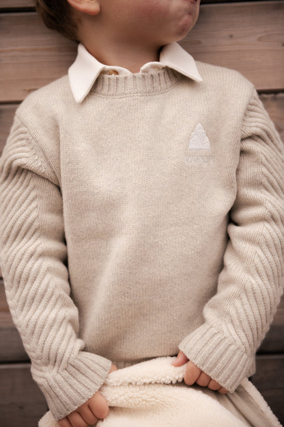 Geeratz Merino Wool Sweater | Mountain | Arctic Ivory Melange