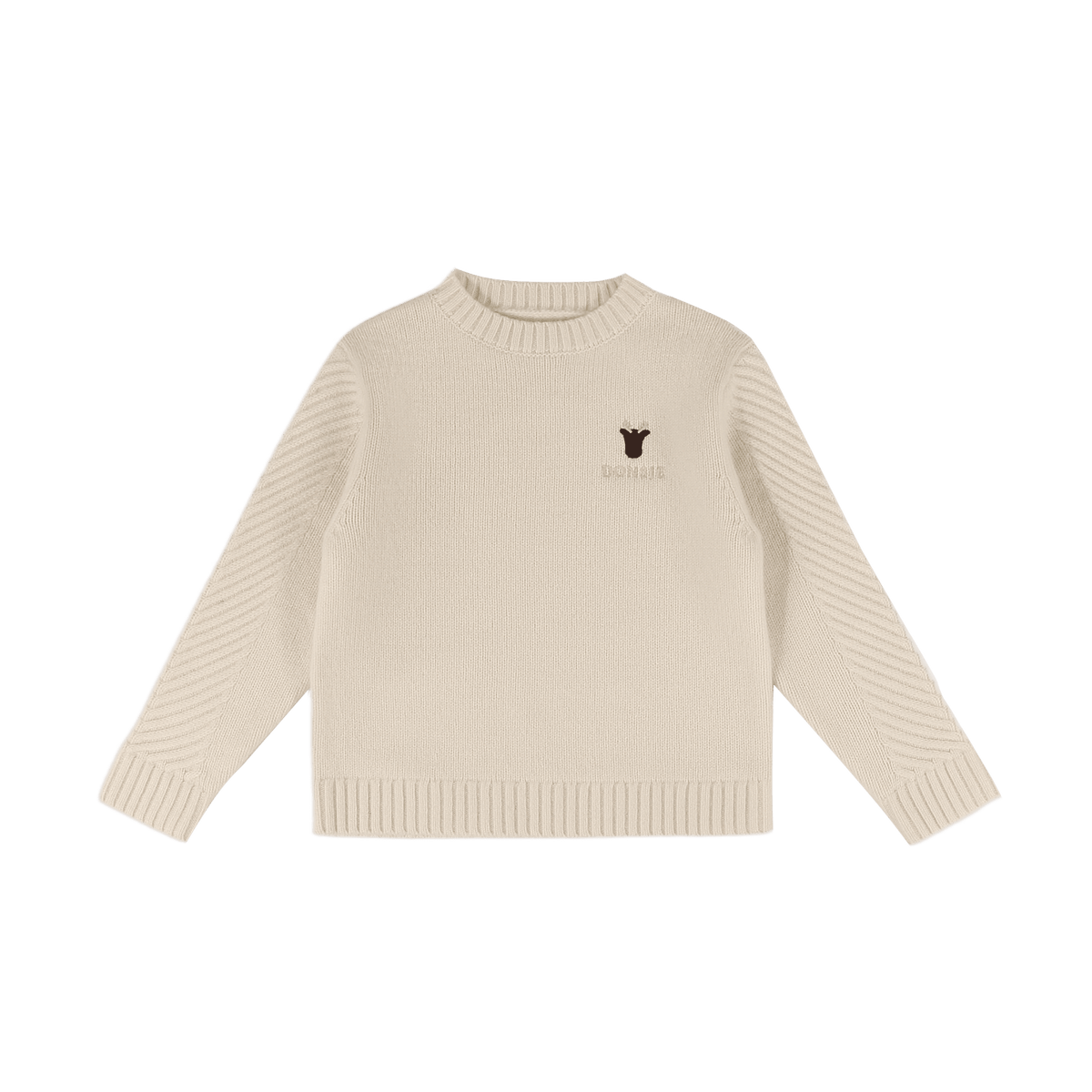 Geeratz Merino Wool Sweater | Moose | Off White