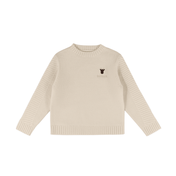 Geeratz Merino Wool Sweater | Moose | Off White