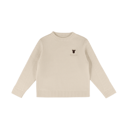 Geeratz Merino Wool Sweater | Moose | Off White