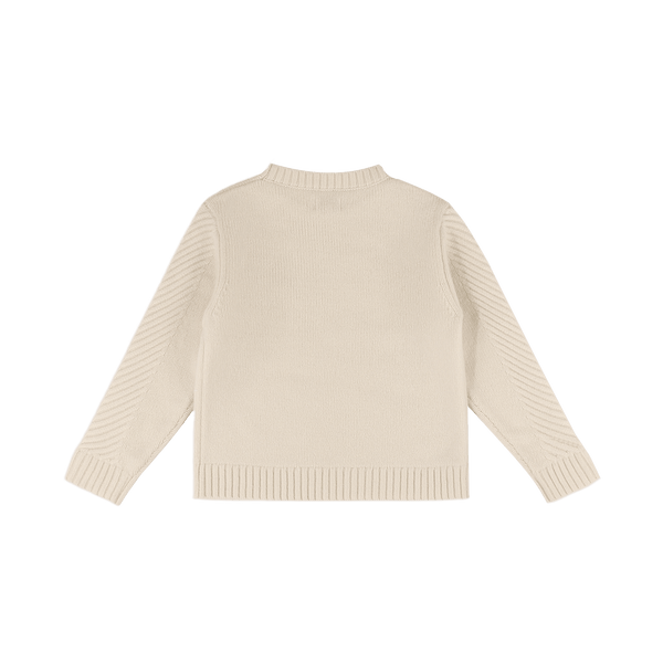Geeratz Merino Wool Sweater | Moose | Off White