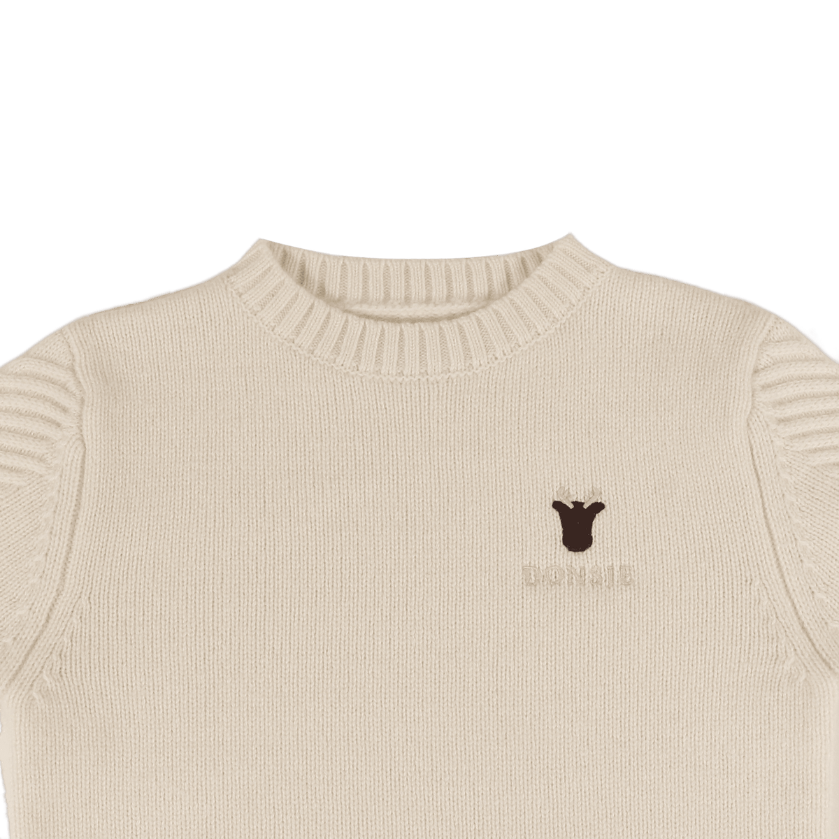 Geeratz Merino Wool Sweater | Moose | Off White