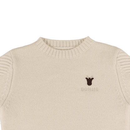 Geeratz Merino Wool Sweater | Moose | Off White