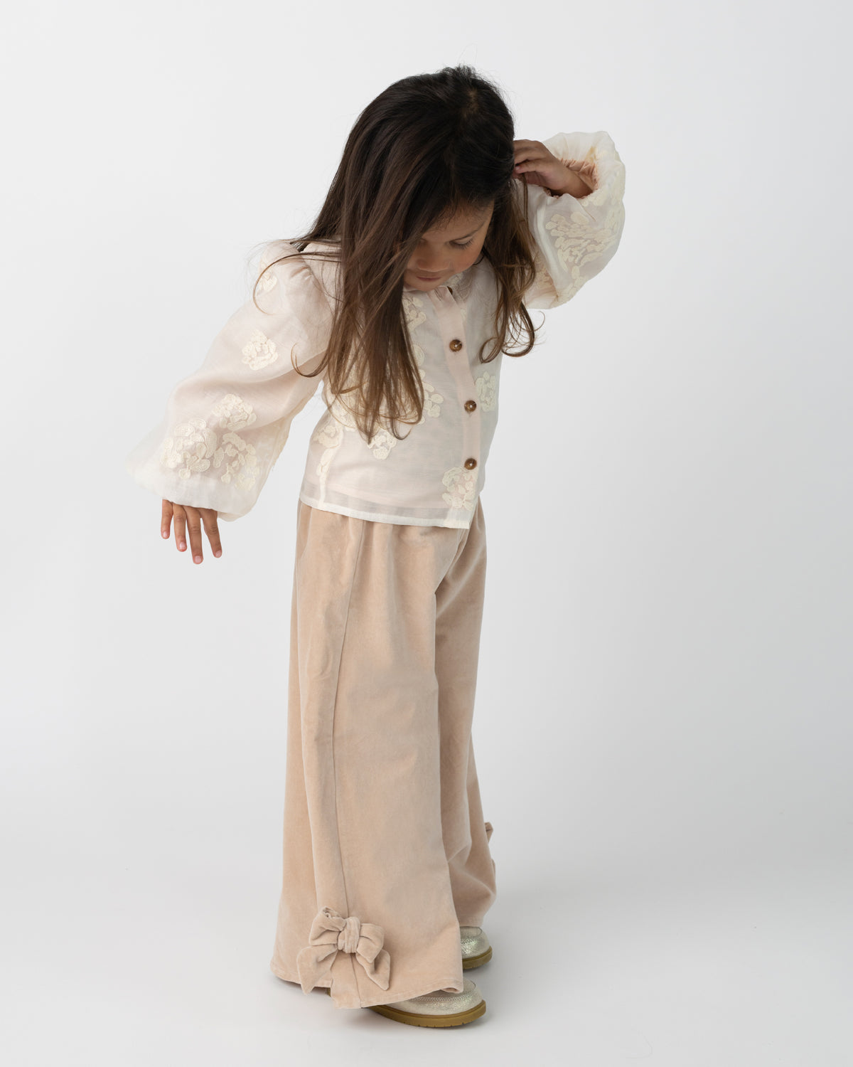 Nolien Trousers | Bows | Vintage Rose