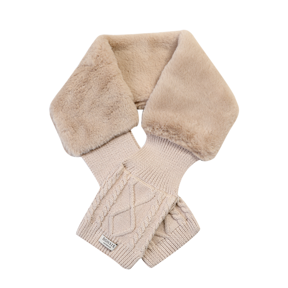 Ailssa Scarf | Soft Sand Teddy