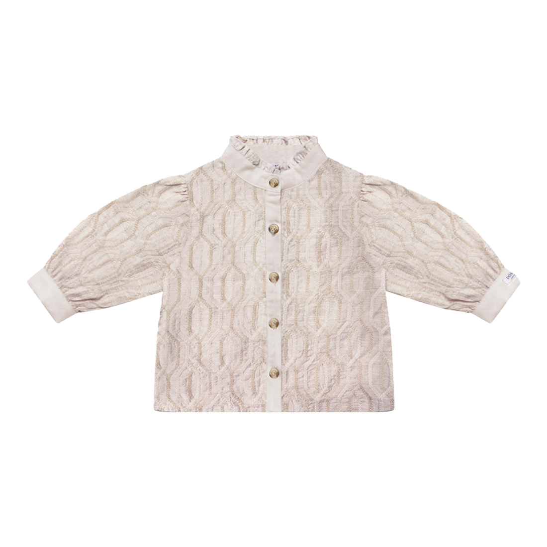 Fini Blouse | Soft Taupe - Rose Chain