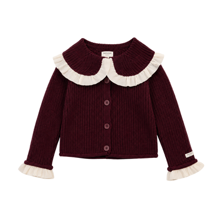 Zoila Cardigan | Aubergine