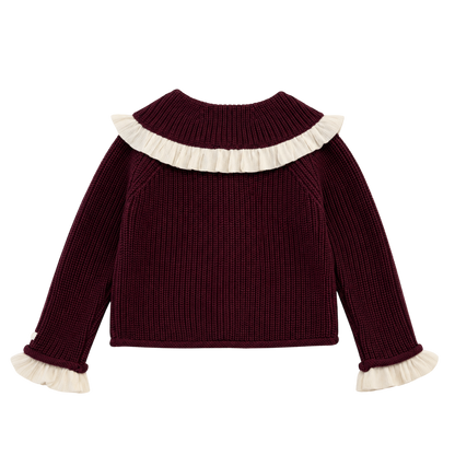 Zoila Cardigan | Aubergine