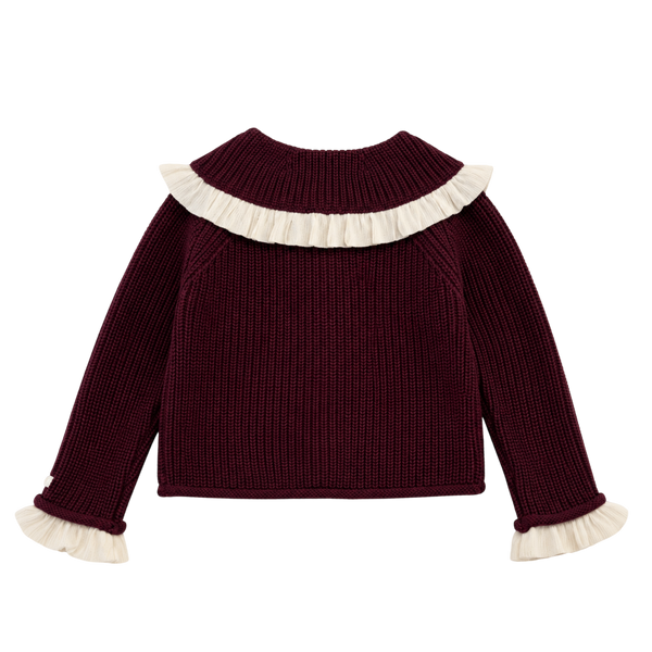 Zoila Cardigan | Aubergine