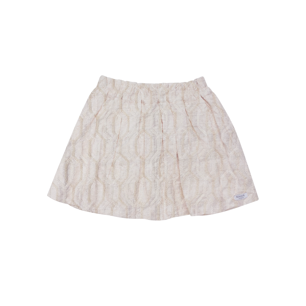 Raylen Skirt | Soft Taupe - Rose Chain