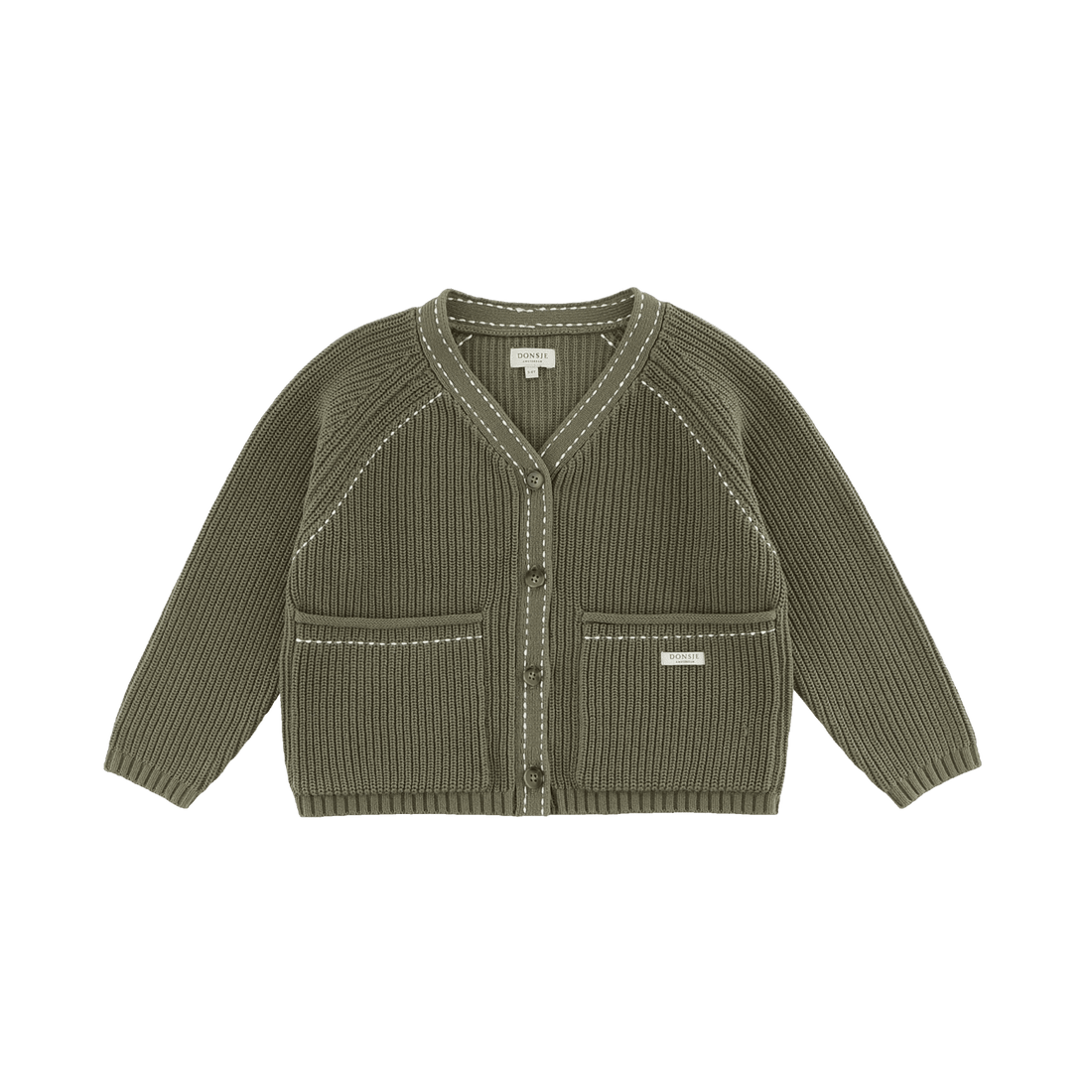 Khalan Cardigan | Stone Green