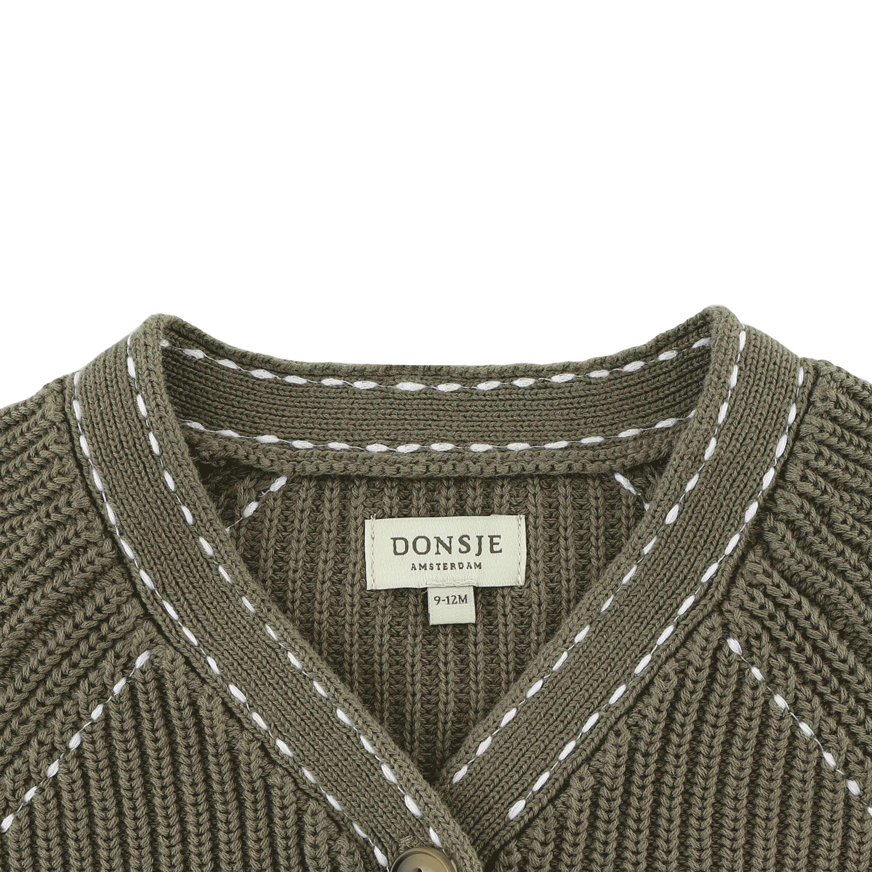 Khalan Cardigan | Stone Green