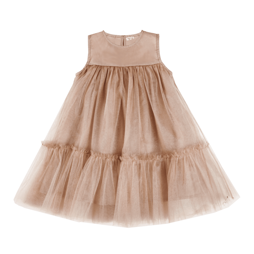 Negina Dress | Rose Mocha Metallic