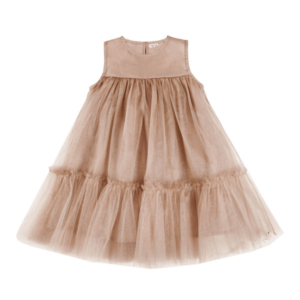 Negina Dress | Rose Mocha Metallic