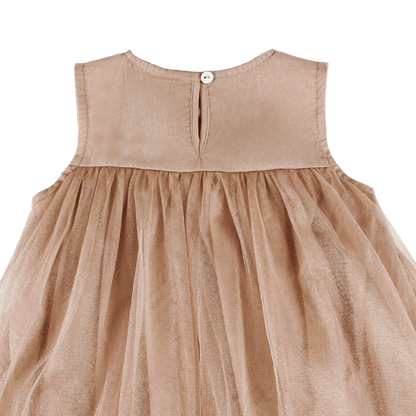 Negina Dress | Rose Mocha Metallic