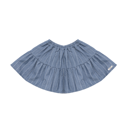 Lazie Skirt | Foggy Blue Striped
